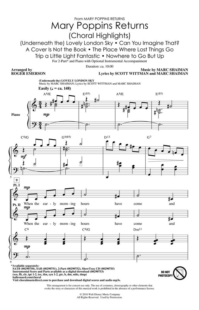 Mary Poppins Returns (Choral Highlights)